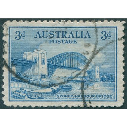 Australia 1932 3d blue SG142 used