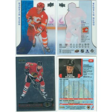 Doug Gilmour 7x card lot incl Sticker