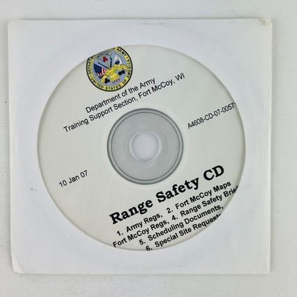 Department Of Army - Range Safety CD Fort McCoy WI Training Support