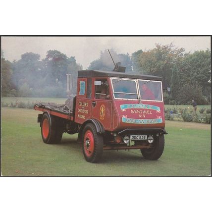 1937 Sentinel S4 2-Axle Steam Lorry - Commercial Centre Postcard