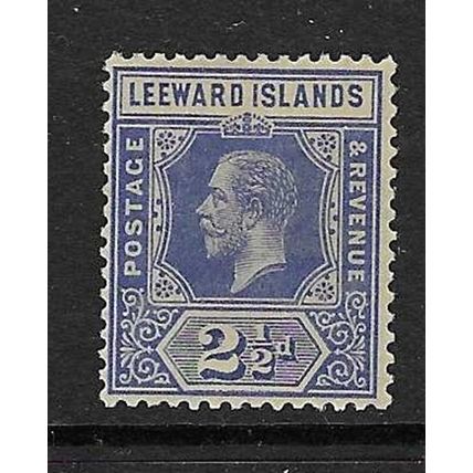 LEEWARD ISLAND GEORGE V WATERMARK MULTI-CROWN CA 2½d MINT HINGED SG50