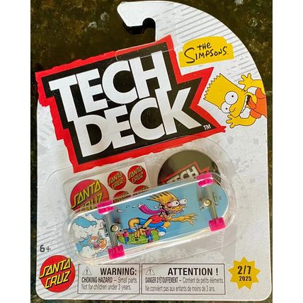 THE SIMPSONS Santa Cruz 2025 TECH DECK 96mm Fingerboard 2/7 Bart