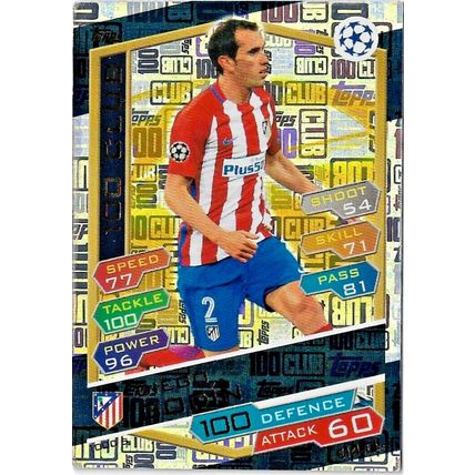 2016/17 TOPPS MATCH ATTAX Champions League C5 Diego Godin 100 Club