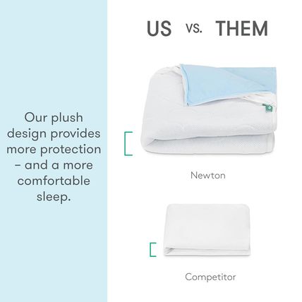 Newton Baby Waterproof Crib Mattress Pad | Ultra-Breathable Quilted Layer for Co