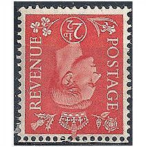 1950 SG507i 2 1/2d Pale Scarlet Wmk INVERTED L Mtd Mint