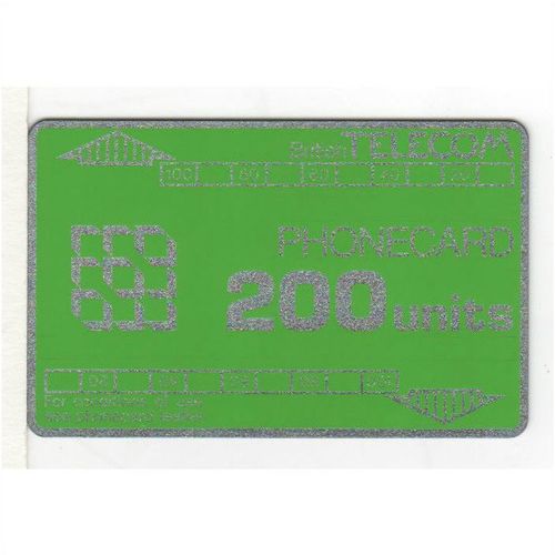 PHONE CARD - BT - 200 UNITS SILVER PRINT