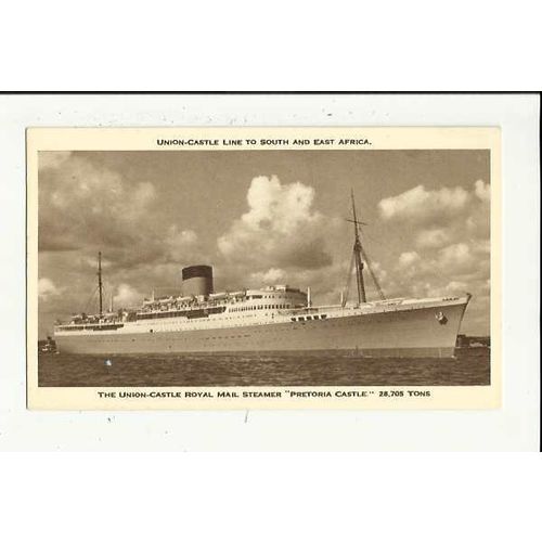 Union-Castle RMS PRETORIA CASTLE Company Postcard