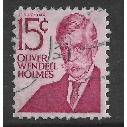 USA 1967 15c CARMINE OLIVER WENDELL HOLMES SG 1271 FINE USED#