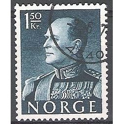 Norge 1959 Michel 429X O Cote (2013) 0.30 Euro Roi Olaf V Cachet rond