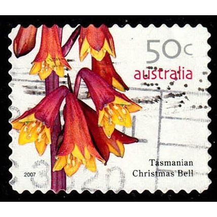 Australia 2007 Flower Christmas Bell 50c Used p&s Stamp 11.5 Perf.