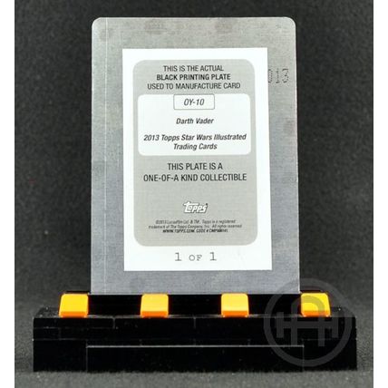 Topps Star Wars Illustrated A New Hope – Printing Plate – Insert OY-10 Black 1/1
