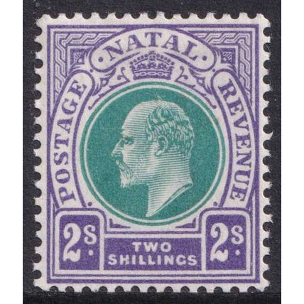 Natal KEVII 1902-03 2s Green Bright Violet SG137 Mint MH