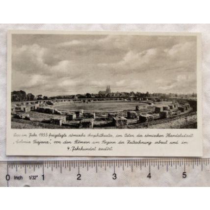 vintage postcard Xanten am Rhein ausgrabungen - Roman Ampitheatre