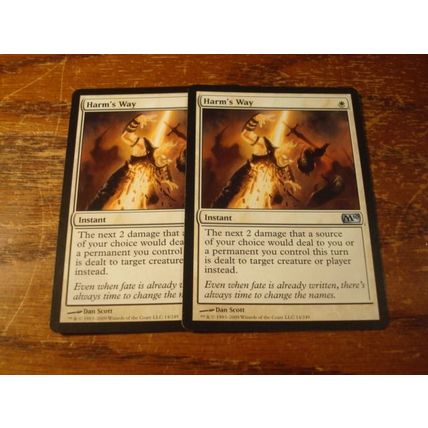 Magic The Gathering, MTG, 2-Cards, 1993-2009, HARM'S WAY, nm