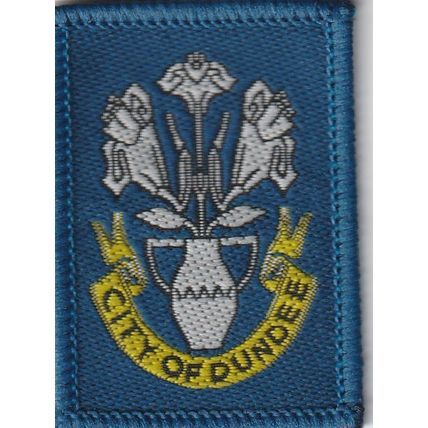 Scout Badge Scotland - City of Dundee - Black Back (BZ135)