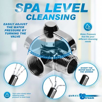 Clean Stream Shower Enema System Steel Hose Cleanstream Anal Ass Butt Cleaning !