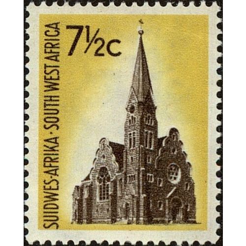 South West Africa QEII 1961 7½c Lutheran Church Unmounted Mint NHM SG 179 stamp