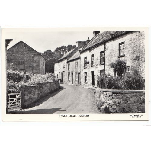 Front Street Hawnby Postcard RP North Yorkshire Lilywhite