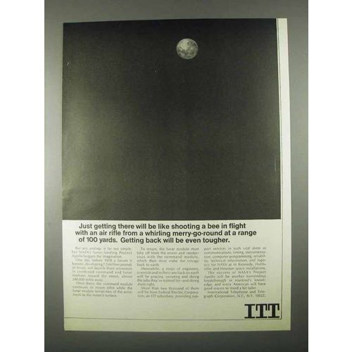1967 ITT Corporation Ad - Like Shooting Bee with Rifle