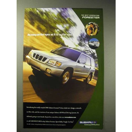 2001 Subaru Forester Ad - As Easy on The Eyes