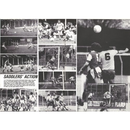 1989-90 WALSALL v ROTHERHAM UNITED (Excellent To Mint Condition - No Writing)