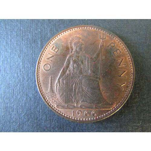 1966 QUEEN ELIZABETH II ONE PENNY FREE POST. AAI