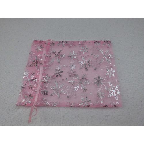 8 Organzabeutel,14x18cm,Organzasäckchen,Tü  ten,rosa