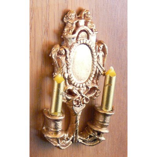 1:12th Doll Dollshouse 2 Candle Wall Sconce