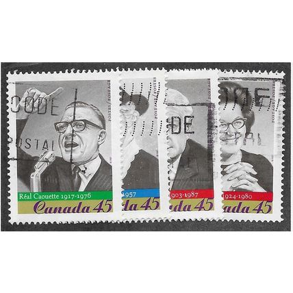 CAN 1997 (SET) 'FEDERAL POLITICIANS'(4v) FINE USED (EBID71-507)