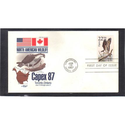 FDC Artmaster 2291 22c Osprey (Cachet-U/A) CV40066