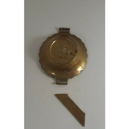 Vintage brass ashtray made in Taiwan heavy used