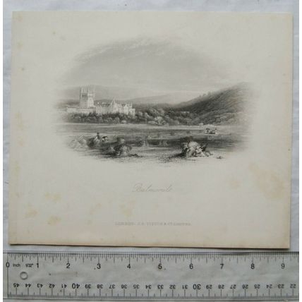 c1884 engraving - Balmoral