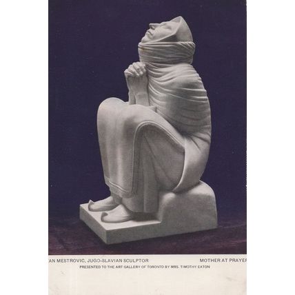 Van Mestrovic Jugo Slavian Sculptor Statue Canada Postcard