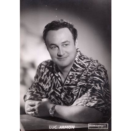 Luc Armon French Tenor Opera Plain Back Postcard Old Photo