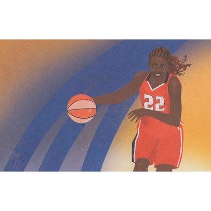 Sheryl Swoopes Womens American WNBA MVP Basketball Champion Postcard