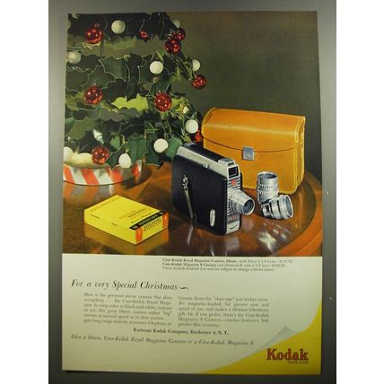 1952 Kodak Cine-Kodak Royal Magazine Camera Ad - For a very special Christmas