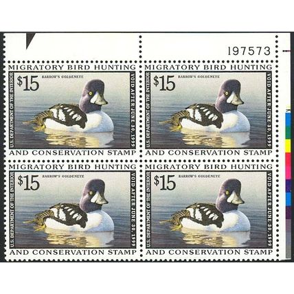 RW65, DUCK PLATE BLOCK XF NH GEM - HARD TO FIND !!!