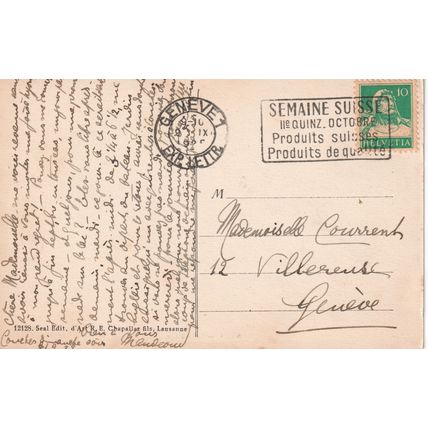 Switzerland Postcard 1929 - Nyon - Le Chateau