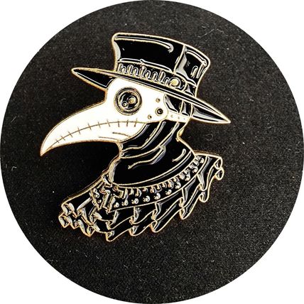 Pin Badge Plague Doctor Enamel Badges Gift Collect 2.7cm x 3 cm Rock BA78