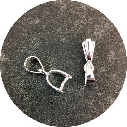 925 Sterling Silver Pendant Mount Bail Medium size High Quality 3 pack sizes C17