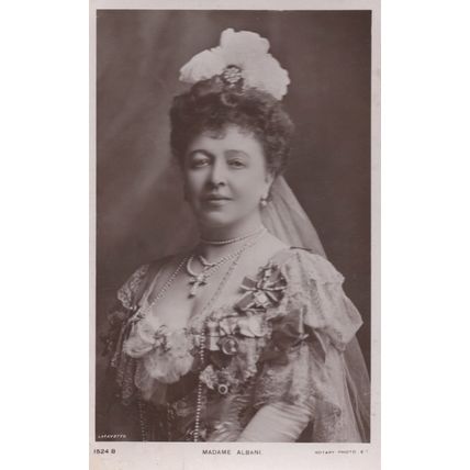 Madame Albani Opera Singer Rare Antique Real Photo Postcard