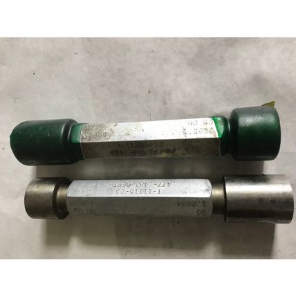 LOT 2 THE PIPE MACHINERY INSPECTION GAGE GO NO GO PLUG GAUGE 1.2604 1.2656,ET