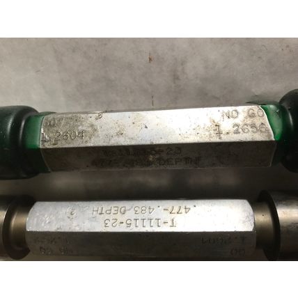 LOT 2 THE PIPE MACHINERY INSPECTION GAGE GO NO GO PLUG GAUGE 1.2604 1.2656,ET