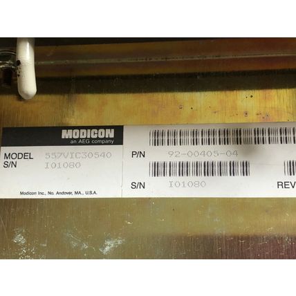 MODICON 92-00405-04,557VIC30540 3.5" DISC DRIVE 3L77 FWE00419 31-27-1576-W,CO,AZ