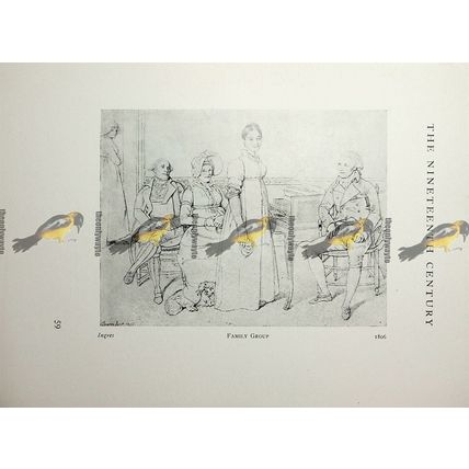 Family Group, 1806, Ingres, Fashion Book Illustration (Print), 1909
