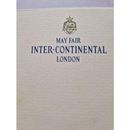 INTER CONTINENTAL MAYFAIR NOTEPAD