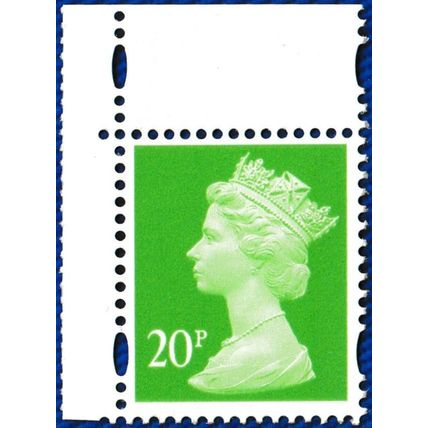 Machin SG Y1686 - 20p bright green - Harrison MNH ex DX19 BBC