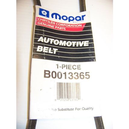 Dodge Ramcharger Dakota Truck Accessory Drive Belt Mopar B0013365 NOS