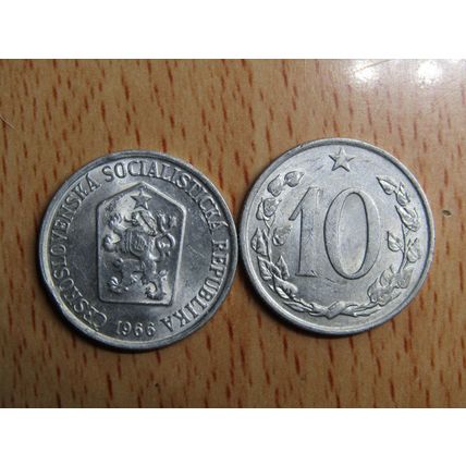 Czechoslovakia Ceska 1966 10 Haleru Coin