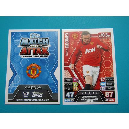 196. Wayne Rooney - Manchester Utd - Match Attax 2013/14 Football Card EF1